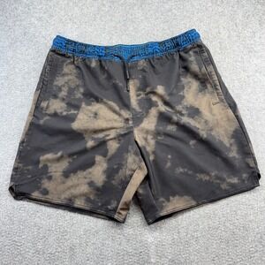 Stance Men's XL Performance Shorts Black Tie-Dye Stretch Athletic Casual Gym‎